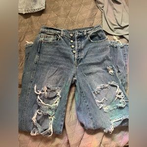 pacsun baggy ripped jeans